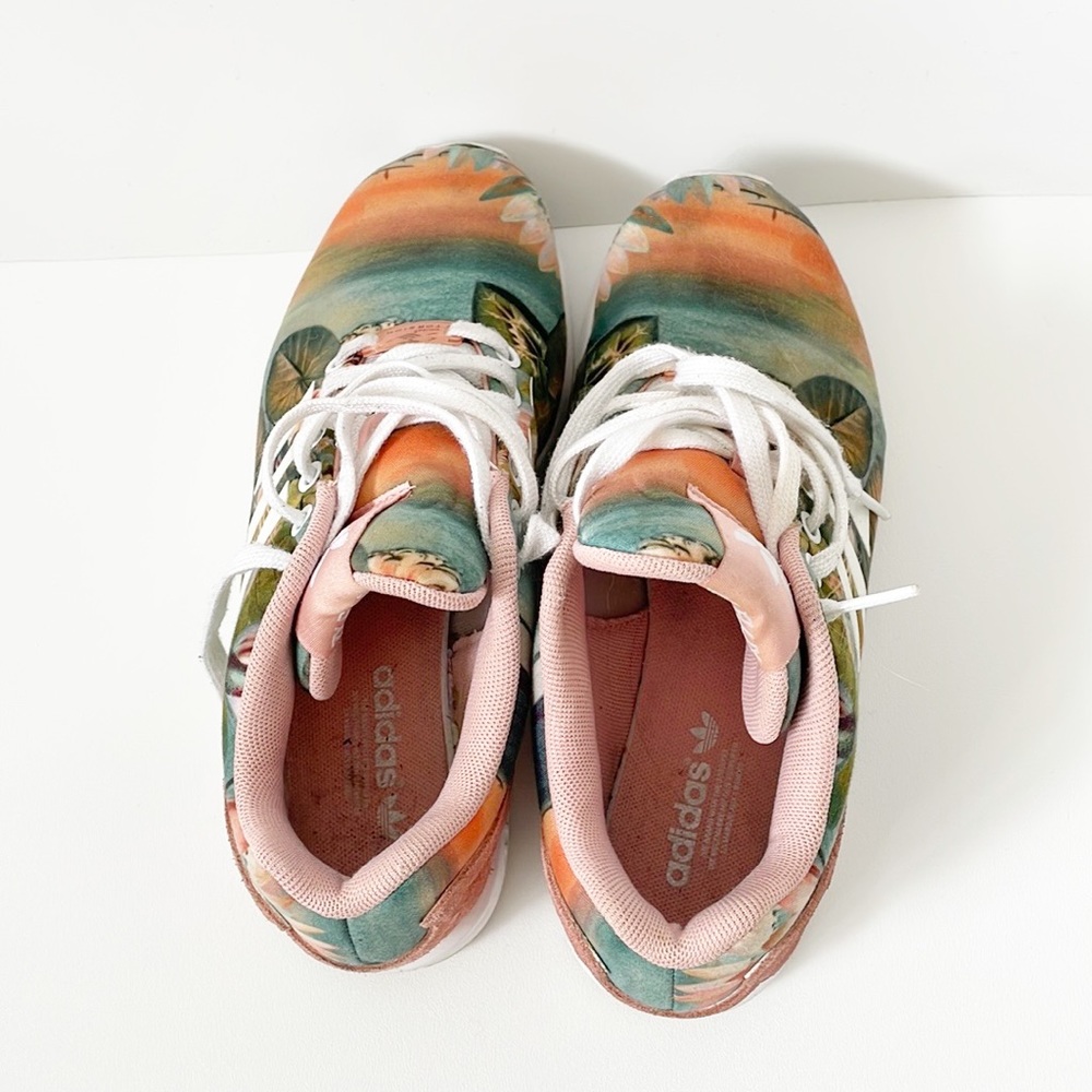 adidas ZX Flux Farm Curso d’Agua  Tropical Print Sneakers - Picture 14 of 14